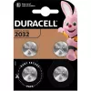 Duracell CR2032 litija monētas baterija 3V — 4 gab. iepakojums