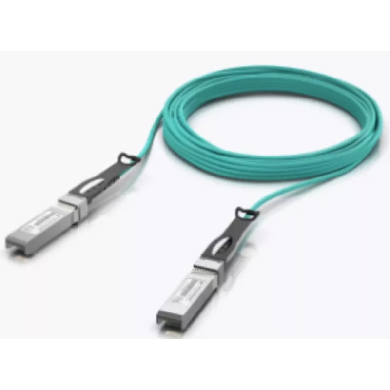 Optiskais AOC kabelis UBIQUITI UACC-AOC-SFP10-5M SFP+ uz SFP+, 10 Gbit/s, 5 m, 850 nm, PVC apvalks, akvamarīns