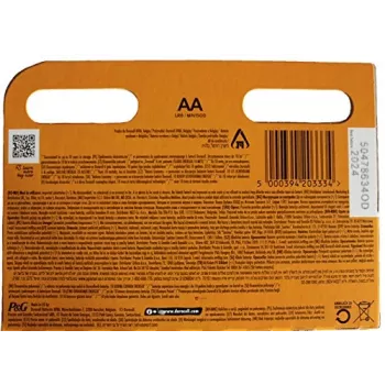 Duracell AA sārma baterija 12 iepakojums 1,5 V vienreizējās lietošanas