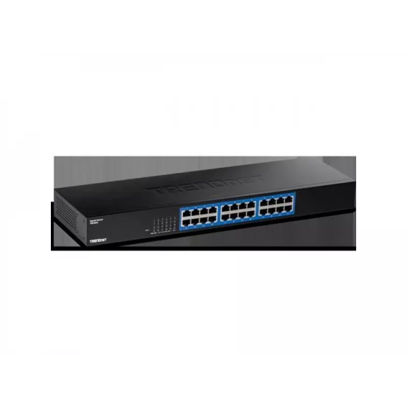 TRENDnet 24-Portu Gigabit Slēdzis TEG-S25, 24 x Gigabit RJ-45, 48Gbps, bez ventilatora, metāla korpuss
