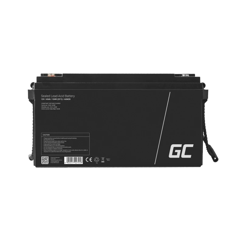 Green Cell AGM28 rūpnieciskais akumulators 12V 65Ah AGM VRLA 1 gab. 20 kg
