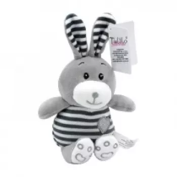 Mīkstā rotaļlieta TULILO Striped Cuddles Rabbit 26 cm plīša zaķis