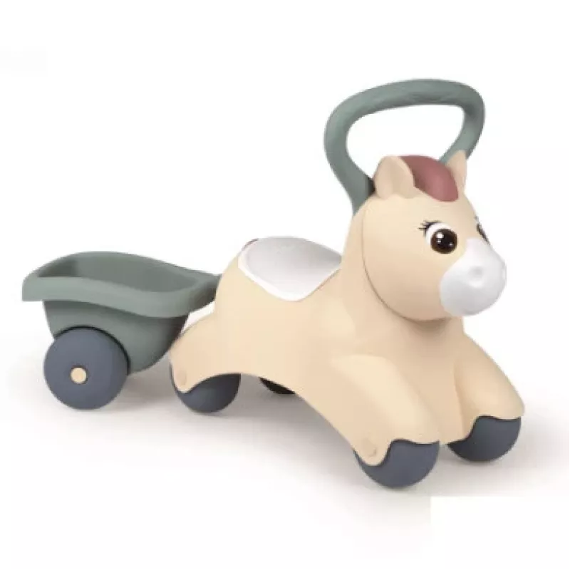 Little Smoby Baby Pony Veločums ar Piekabi