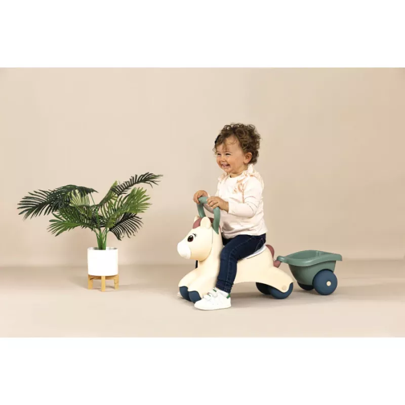 Little Smoby Baby Pony Veločums ar Piekabi