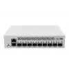 MikroTik CRS310-1G-5S-4S+IN pārvaldāms L3 tīkla slēdzis — 1U, 1x Gigabit, 5x SFP, 4x SFP+, 10G, DC/PoE 18–57V, 20W max