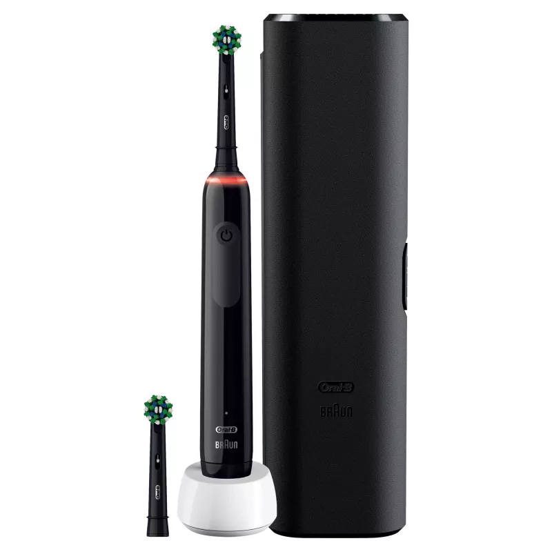 Oral-B Pro 3 3500 Pieaugušo rotējoša zobu birste Melna