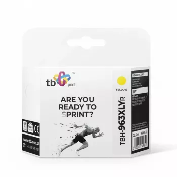 Tintes kasetne TB Kompat. S HP OfficeJet Pro 9020 963XL, Dzeltena, Reman.