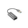 Natec Cricket NNC-1924 USB 3.0 Type-A uz RJ45 Ethernet adapteris, 1000 Mbit/s, 15 cm kabelis, melns
