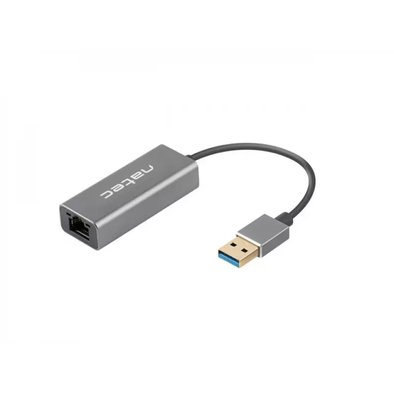 Natec Cricket NNC-1924 USB 3.0 Type-A uz RJ45 Ethernet adapteris, 1000 Mbit/s, 15 cm kabelis, melns