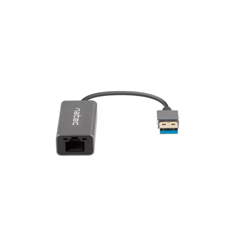 Natec Cricket NNC-1924 USB 3.0 Type-A uz RJ45 Ethernet adapteris, 1000 Mbit/s, 15 cm kabelis, melns