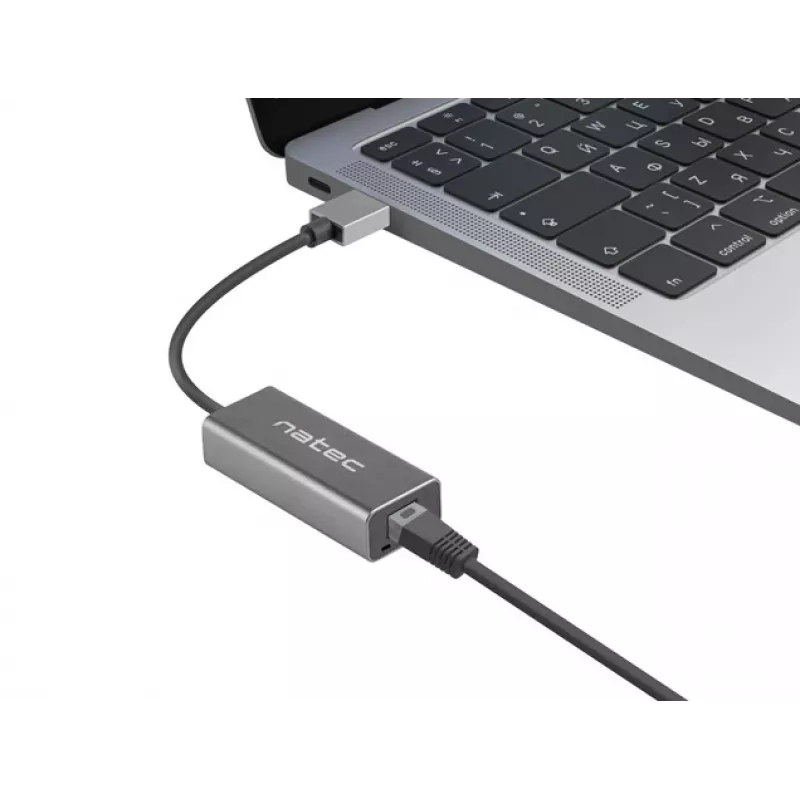 Natec Cricket NNC-1924 USB 3.0 Type-A uz RJ45 Ethernet adapteris, 1000 Mbit/s, 15 cm kabelis, melns