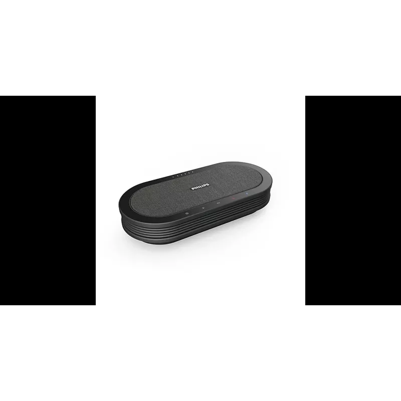 Philips PSE0501 Smart Meeting bezvadu konferenču mikrofons ar Sembly sapulču asistentu, USB-C, melns/pelēks