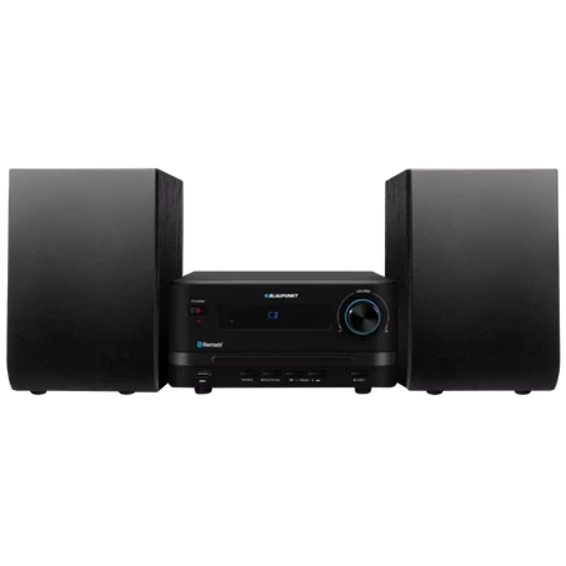 Mājas audio mikro sistēma BLAUPUNKT MS14BT — CD/MP3 atskaņotājs, Bluetooth, USB, FM RDS, 15W RMS, melna