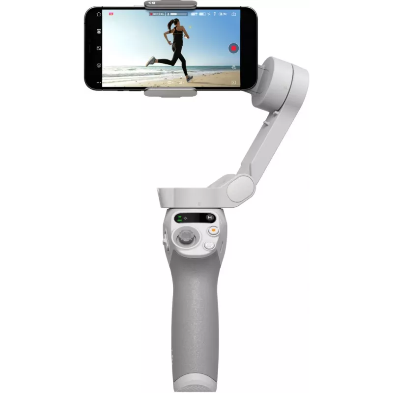 DJI OM SE gimbals pelēks Bluetooth ar mobilā turētāju un somu, maks. slodze 290 g