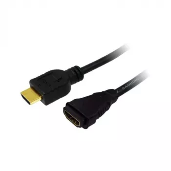 LogiLink CH0057 HDMI pagarinātājs, melns, 4K UHD, 3 m, HDMI-A spraudnis T