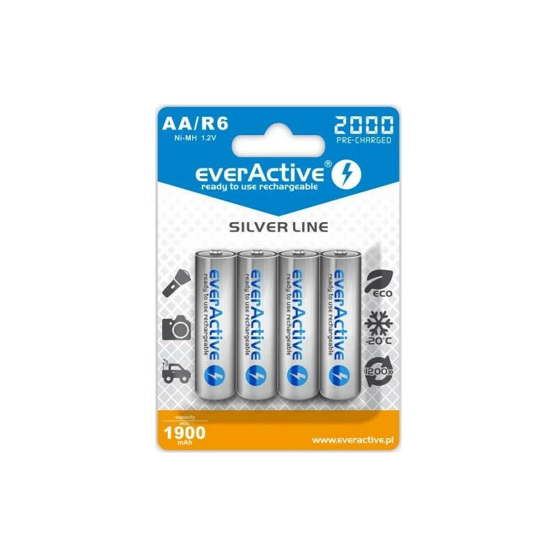 Everactive EVHRL6-2000 uzlādējama AA baterija, NiMH, 2000 mAh