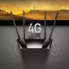 Cudy LT400 4G LTE bezvadu maršrutētājs, Fast Ethernet, vienas joslas (2.4 GHz), melns