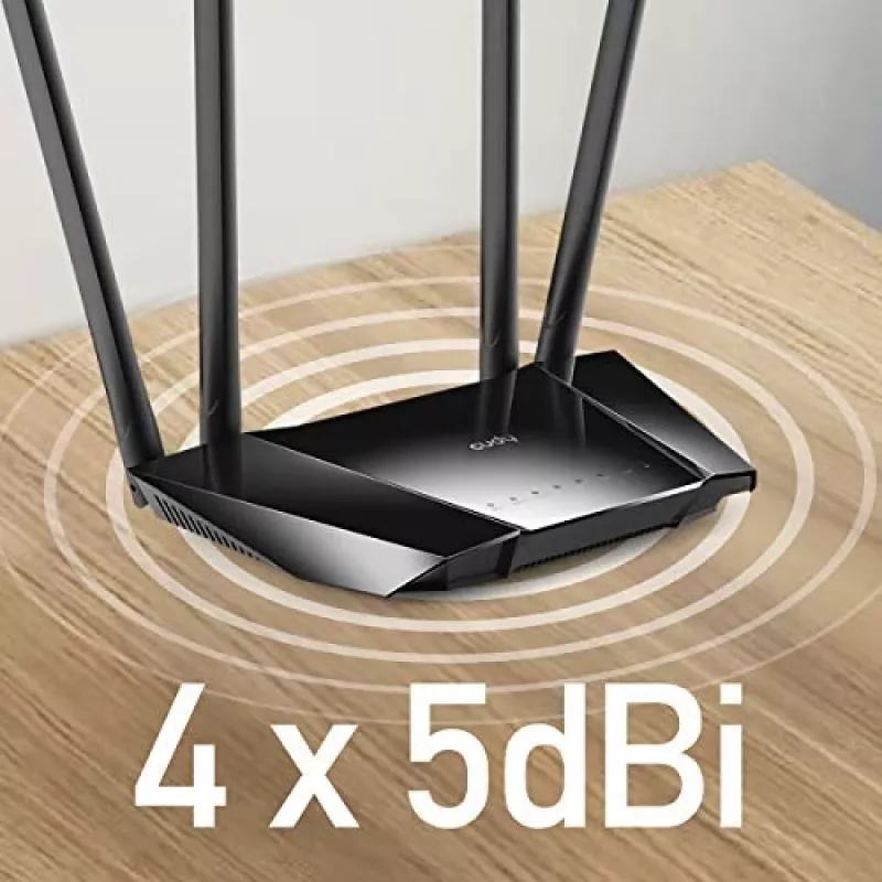 Cudy LT400 4G LTE bezvadu maršrutētājs, Fast Ethernet, vienas joslas (2.4 GHz), melns