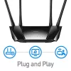 Cudy LT400 4G LTE bezvadu maršrutētājs, Fast Ethernet, vienas joslas (2.4 GHz), melns
