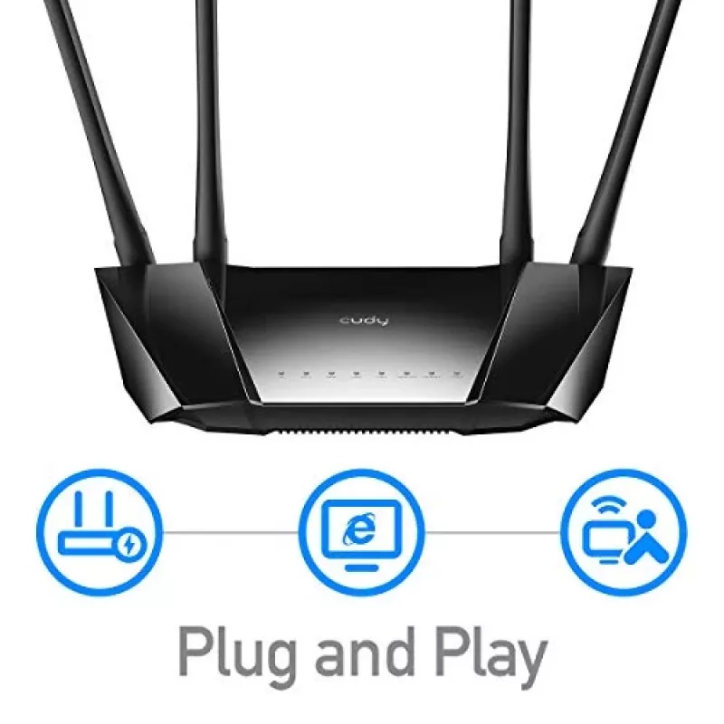Cudy LT400 4G LTE bezvadu maršrutētājs, Fast Ethernet, vienas joslas (2.4 GHz), melns