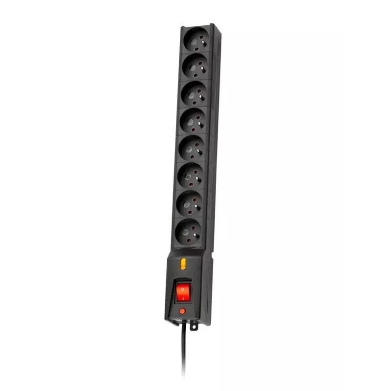 LESTAR 1966004055 pagarinātājs 3 m 230 V AC kontaktligzda Iekštelpām Melns