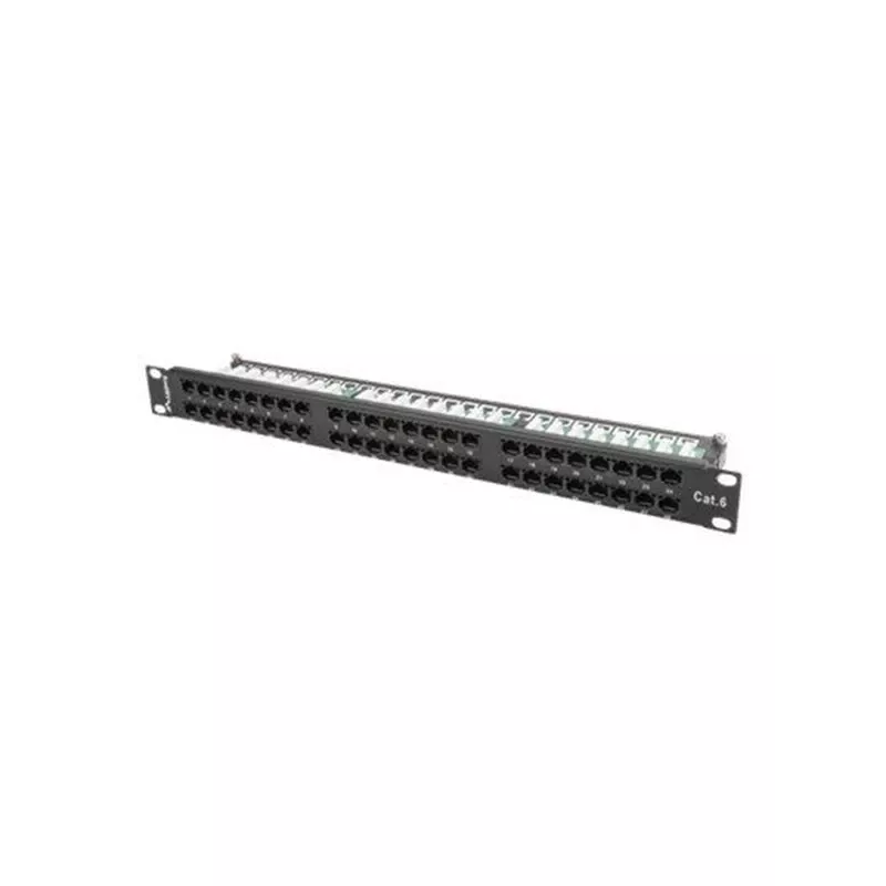 Lanberg PPU6-1048-B - Krosēšanas panelis - 1U - 19 inch