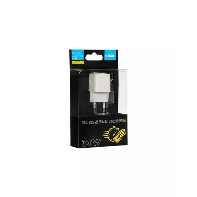 IBOX C-38W Barošanas adapteris - USB-C - 30 vati
