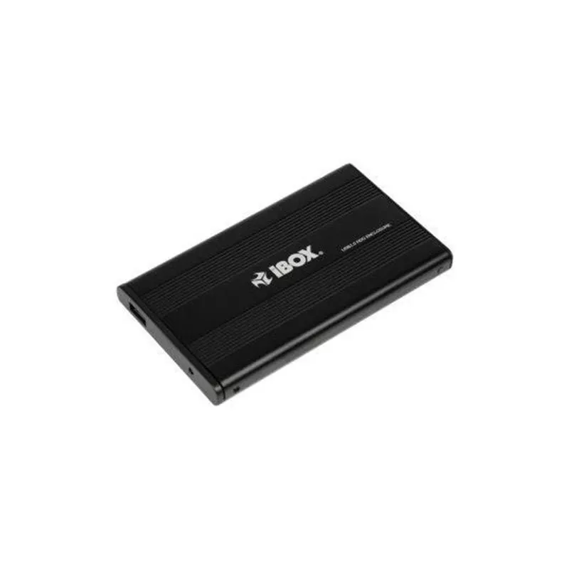 iBox HD-01 IEU2F01 2,5" ārējā HDD kaste, SATA, USB 2.0, alumīnija, melna