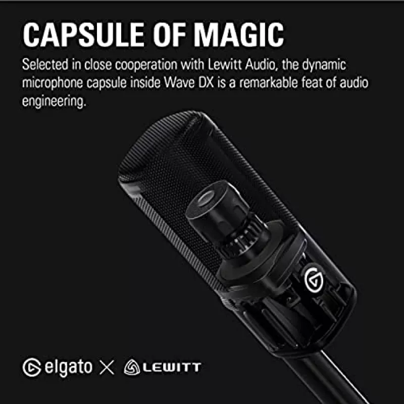 PC Mikrofons Elgato Wave DX Melns