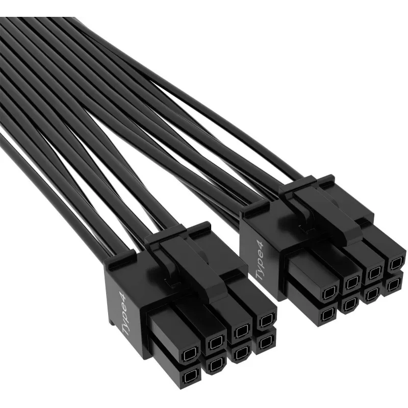 CORSAIR CP-8920284 iekšējais strāvas kabelis 12VHPWR uz 8+8 kontaktu PCIe, plakans, līdz 600 W
