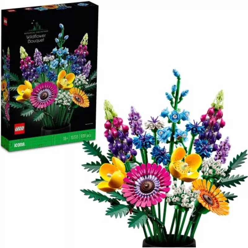 LEGO Icons Savvaļas ziedu pušķa komplekts 10313, Daudzkrāsains