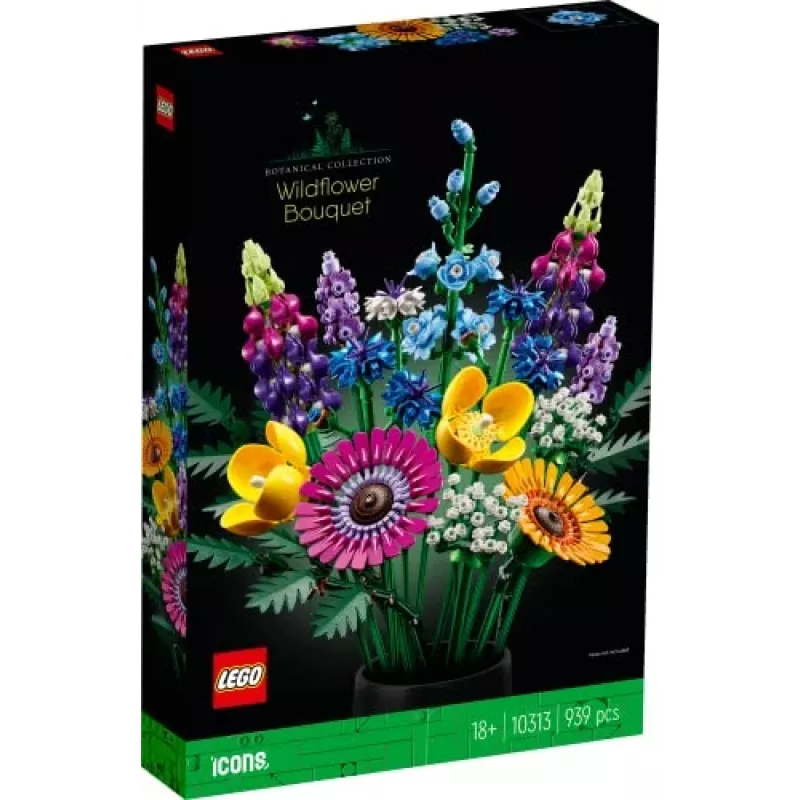 LEGO Icons Savvaļas ziedu pušķa komplekts 10313, Daudzkrāsains