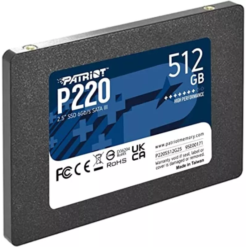 Patriot Memory P220 512 GB SSD disks, 2,5″, SATA III (P220S512G25)