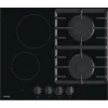 Gorenje GCE691BSC Melna Iebūvējama 60 cm Kombinētā Plīts 4 Zonas