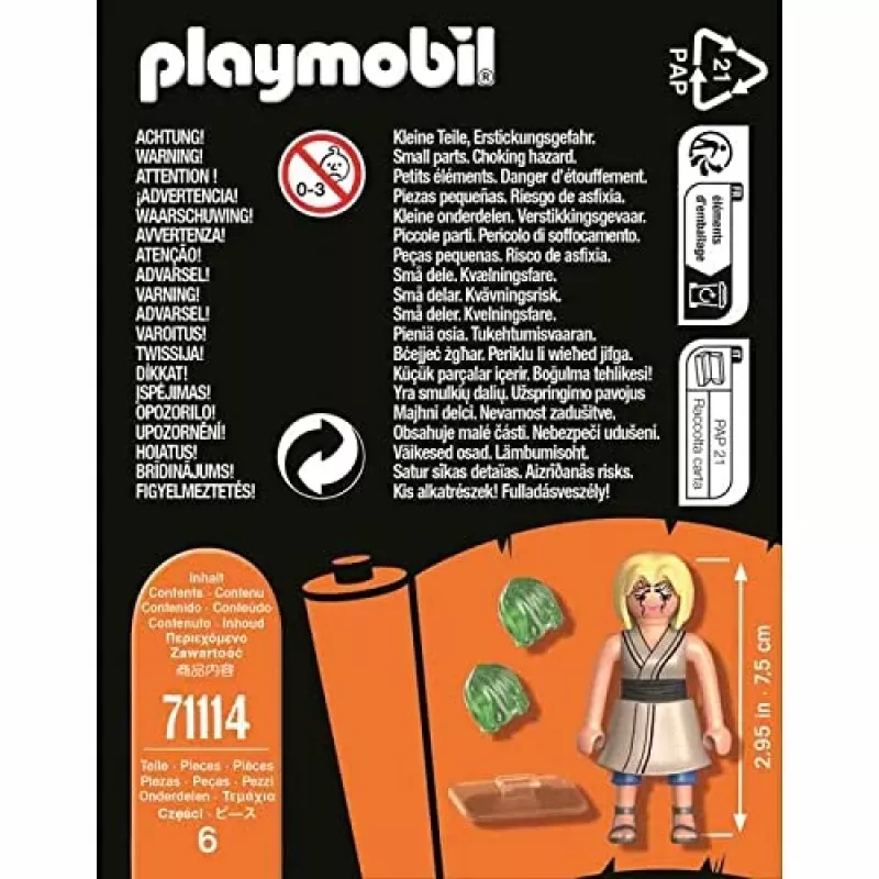 Playmobil 71114 Naruto: Tsunade Figūra Naruto Shippuden Anime Kolekcionāra Figūru Komplekts Piemērots Bērniem un Faniem 5+ Gadiem