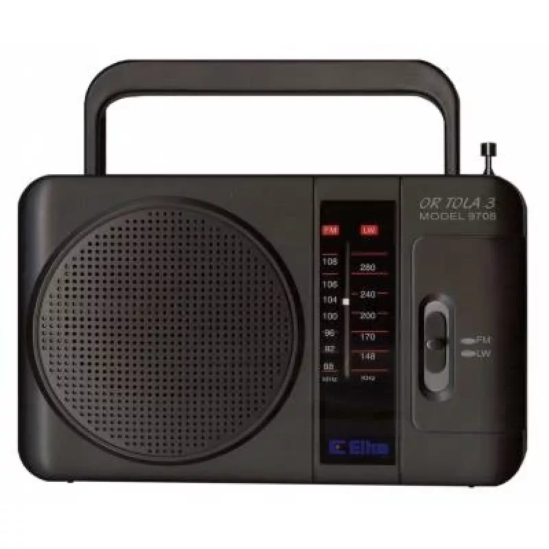 Eltra Tola 3 portatīvais radio, FM/LW, melns