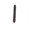Strāvas aizsargs LXARM810, 8x 230V, 5m, Melns