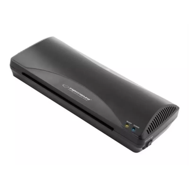 Aukstā/karstā laminēšanas iekārta ESPERANZA EFL001 — A4, 24 cm max platums, 80–125 µm plēve, 250 mm/min, 0.6 mm biezums