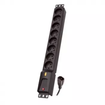 Pagarinātājs lestar LZRM 810 BW ar IEC 320 savienotāju, 5,0 m kabelis