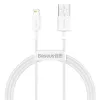 Baseus CALYS-A02 USB A – Lightning kabelis 1 m balts