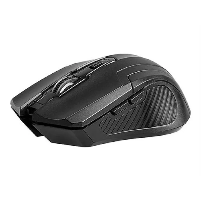 Tracer Fairy bezvadu optiskā pele - 6 pogas - 2.4 GHz - USB uztvērējs - Melna