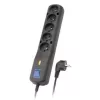 Lestar 5w LV-530W, PDU, 3m, Melns LV-530W G-a K. Cz 3,0m