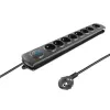Qoltec 8 kontaktligzdu pārsprieguma aizsargs 3.0m 50114