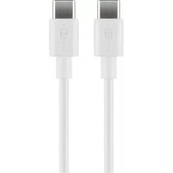 Goobay USB-C lādēšanas un sinhronizācijas kabelis, 2 m, balts