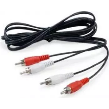 Equip 147094 audio kabelis 2.5 m 2 x RCA Melns