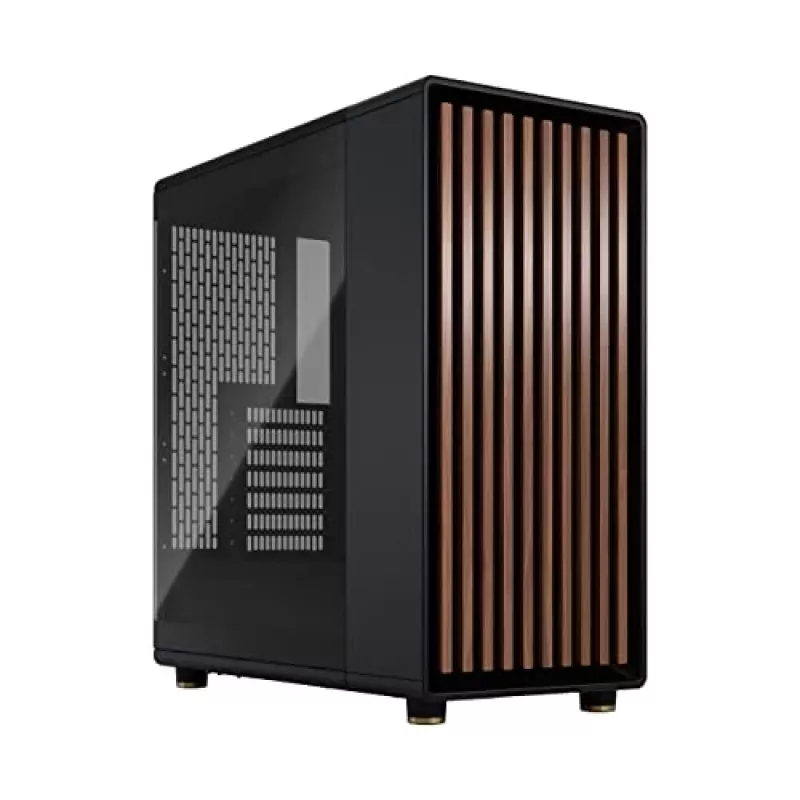Fractal Design North Midi Tower Black - datora korpuss ar koka priekšpusi