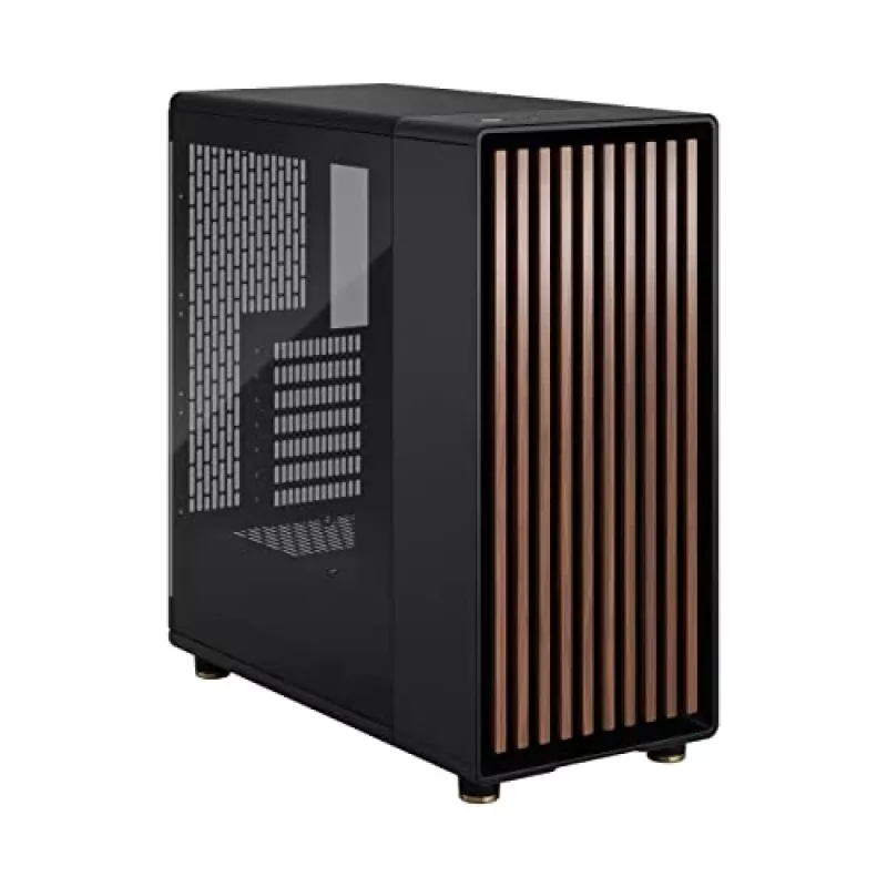 Fractal Design North Midi Tower Black - datora korpuss ar koka priekšpusi
