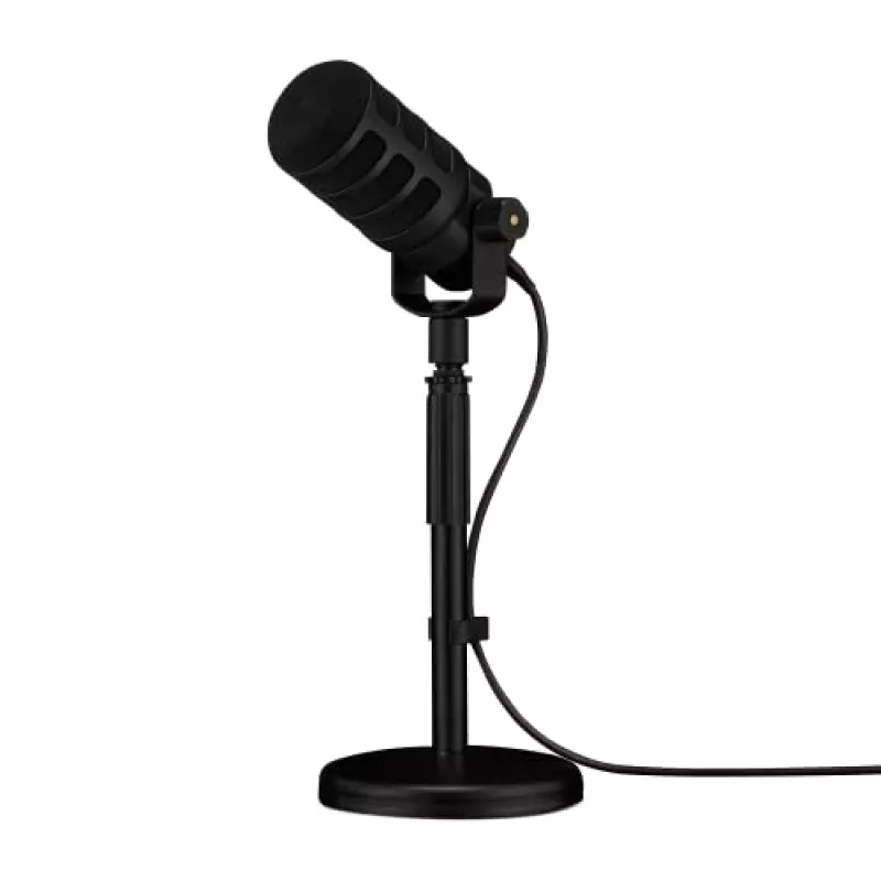 Studijas mikrofons RØDE PodMic USB — kardioīds XLR/USB, 24-bit/48 kHz, USB-C, austiņu izeja, rotējošs skaļums, melns