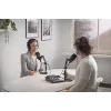 Studijas mikrofons RØDE PodMic USB — kardioīds XLR/USB, 24-bit/48 kHz, USB-C, austiņu izeja, rotējošs skaļums, melns