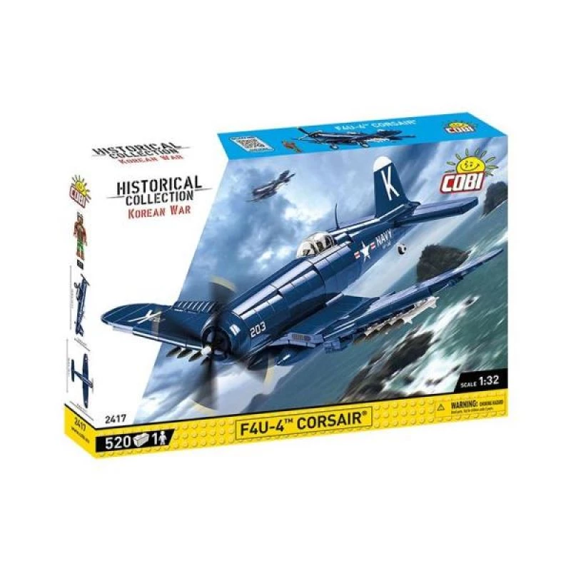 Būvējamais modelis COBI F4U-4 Corsair, 520 gabali, Korejas karš